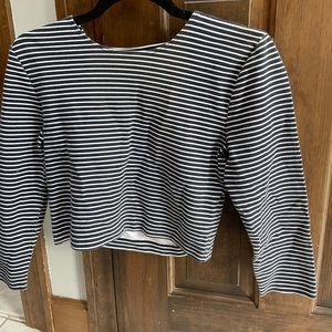 Hollister striped crop top size: large